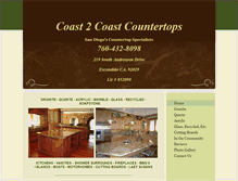 Tablet Screenshot of coast2coastcountertops.com